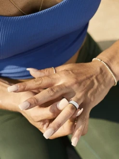 Women's Holographic Switch Reversible Silicone Ring -Silicone Jewelry & Accessories Womens Switch Holographic BlackBlueFrost lifestyle1