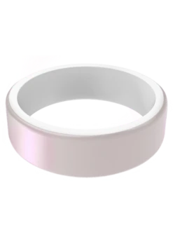 Women's Holographic Switch Reversible Silicone Ring -Silicone Jewelry & Accessories Womens Switch Holographic OpalWhite Front