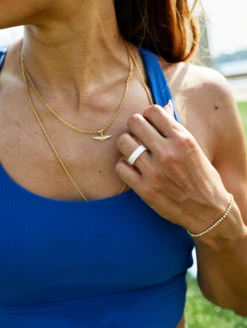 Women's Holographic Switch Reversible Silicone Ring -Silicone Jewelry & Accessories Womens Switch Holographic OpalWhite lifestyle2