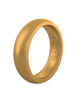 Women's Metallic Classic Silicone Ring