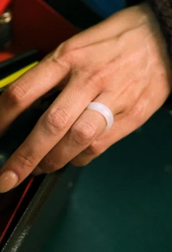 Women's Metallic Classic Silicone Ring -Silicone Jewelry & Accessories Womens.Classic.Metallic.Pearl .Hover