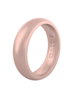 Women's Metallic Classic Silicone Ring -Silicone Jewelry & Accessories Womens.Classic.Metallic.RoseGold.Angle