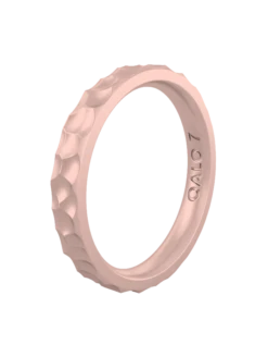 Women's Metallic Forged Stackable Silicone Ring -Silicone Jewelry & Accessories Womens.Classic.Metallic.RoseGold.Angle d55e15cf 18a1 4baf 8034 041841d69a72