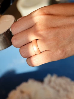 Women's Metallic Classic Silicone Ring -Silicone Jewelry & Accessories Womens.Classic.Metallic.RoseGold.Lifestyle.1