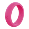 Women's Classic Silicone Ring -Silicone Jewelry & Accessories Womens.Classic.Q2X.Narrow.Pink .Angle