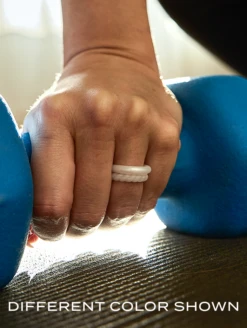 Women's Metallic Classic Stackable Silicone Ring -Silicone Jewelry & Accessories Womens.ClassicStack.Metallic.Gold .Lifestyle.1