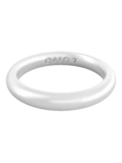 Women's Metallic Classic Stackable Silicone Ring -Silicone Jewelry & Accessories Womens.ClassicStack.Metallic.Pearl .Front