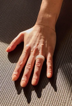 Women's Metallic Classic Stackable Silicone Ring -Silicone Jewelry & Accessories Womens.ClassicStack.Metallic.Pearl .Hover