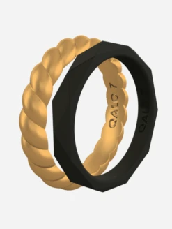Women's Gold & Black Double Stack