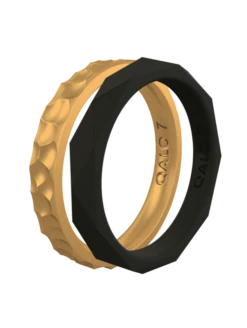 Women's Black & Gold Double Stack