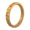 Women's Metallic Forged Stackable Silicone Ring -Silicone Jewelry & Accessories Womens.Forged.Metallic.Gold .Angle