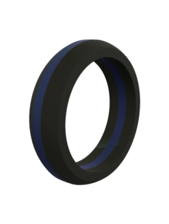 Women's Thin Blue Line Silicone Ring