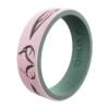 Women's Realtree Tail Feather Silicone Ring -Silicone Jewelry & Accessories Womens.RealTree.TailFeather.BlushSage.Angle