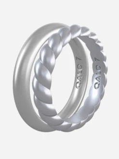 Women's Silver Double Stack