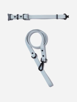 Sky Blue QALO Leash & Collar & Frost Mountain Silicone Dog ID Tag Set -Silicone Jewelry & Accessories skyblue collar leash 0d237746 e004 43b9 88f6 518038d7a30e